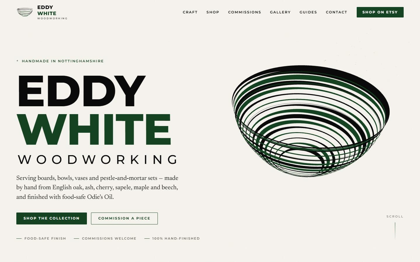 The Eddy White Woodworking website